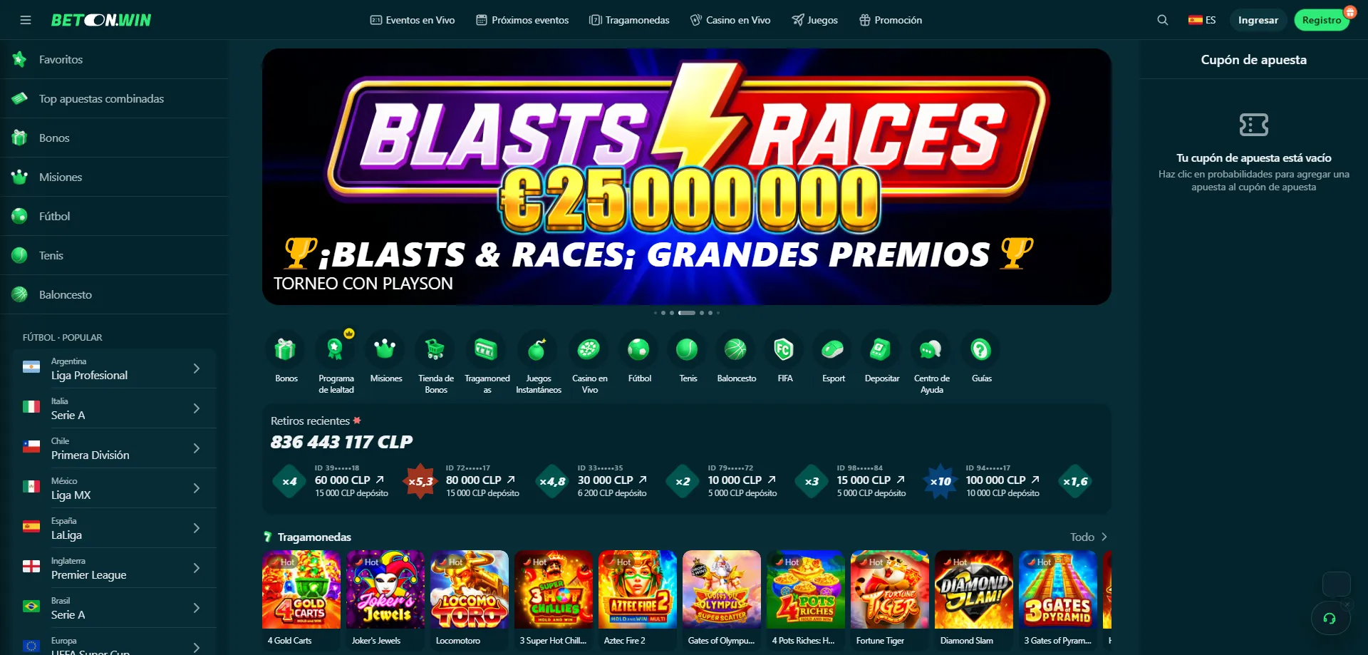 BetonWin Casino — dónde encontrar códigos promocionales vigentes en 2026